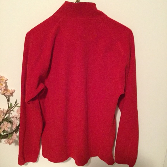LLbean Mens Red Pullover Fleece - Picture 4 of 4
